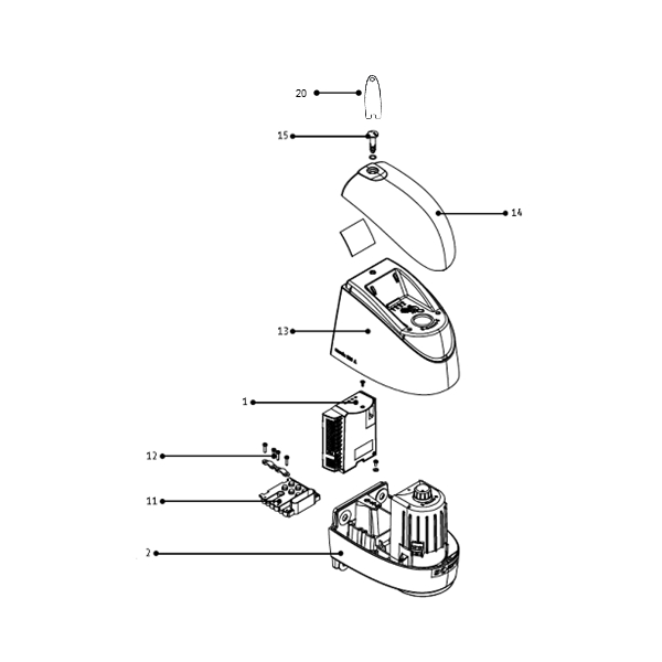 Accessoires pour moteur SOMFY AXOVIA 220B