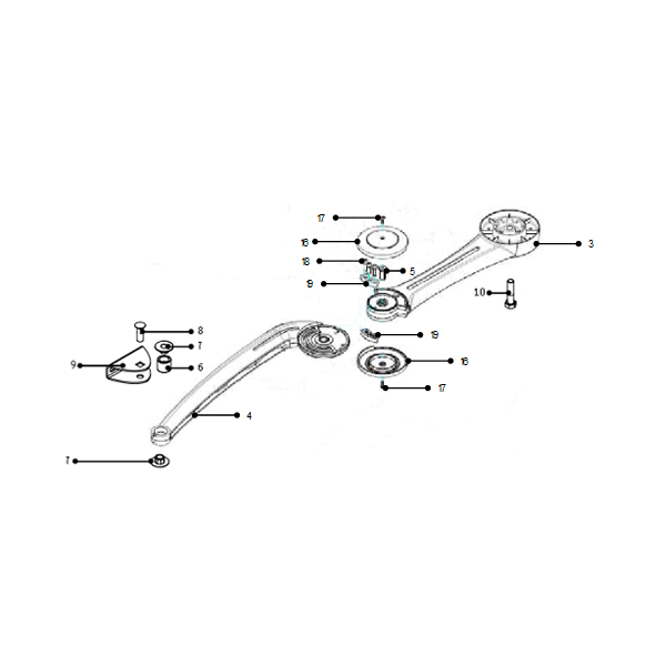Accessoires pour bras SOMFY AXOVIA 220B