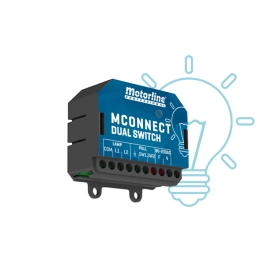 Micro-module d'éclairage  MOTORLINE MCONNECT DUAL SWITCH