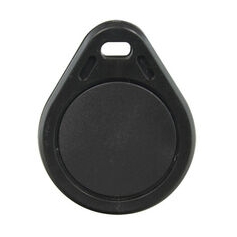 Porte clé époxy noir RFID