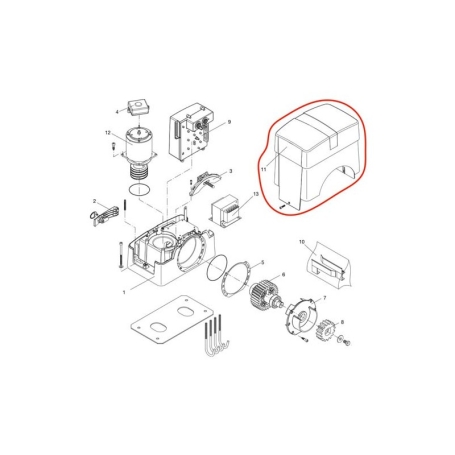 CAPOT moteur BULL15M BENINCA