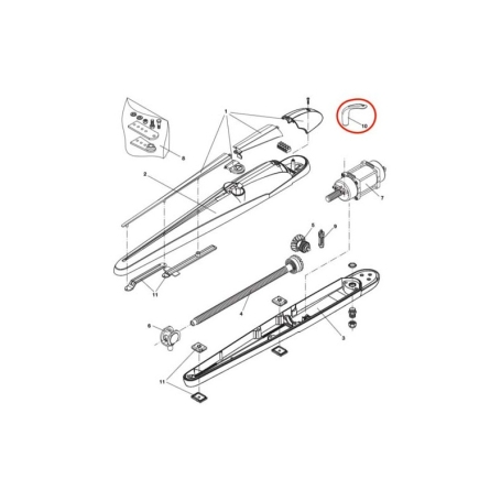 Clé de déverrouillage BENINCA série BOB21 et BOB30