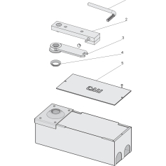 Levier support pour moteur R18 pour ancien déverrouillage