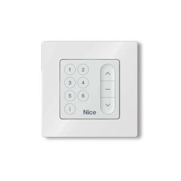 Commande murale NICE DOMI W6 six groupes pour volets roulants et stores