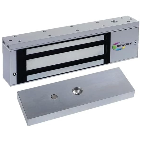 Ventouse applique 500 daN 24-48V DC - contact d'état et LED - NF S 61 937