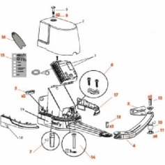 9015541 - Ensemble demi-bras SOMFY pour Passéo 800