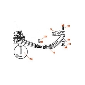 9015541 - Ensemble demi-bras SOMFY pour Passéo 800