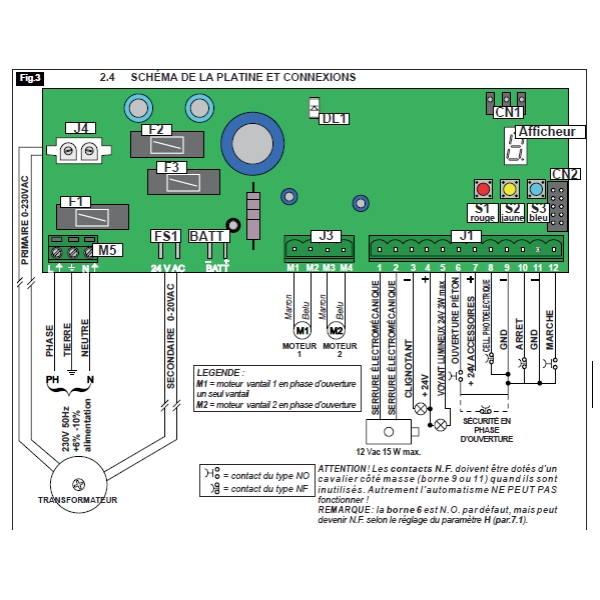 Carte électronique APRIMATIC RSK 24V SKIPPER