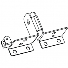 Fixation de porte pour motorisation garage LIFTMASTER LM130EVS/F