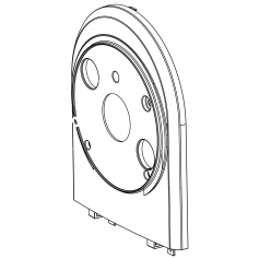 Boîtier supérieur avant pour motorisation LIFTMASTER LM650EVGB LM850EVGBSA