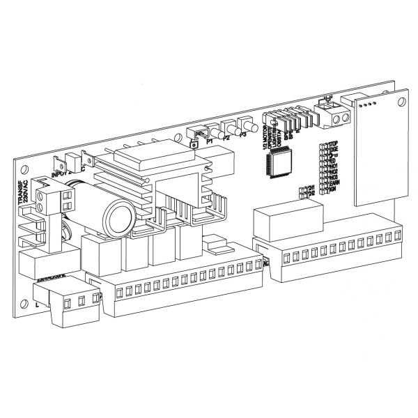 Carte électronique CB1224EV 24V pour motorisation de portail LIFTMASTER