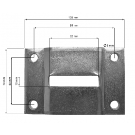 Plaque de montage pour motorisation de portail LIFTMASTER LYN300 SCS300