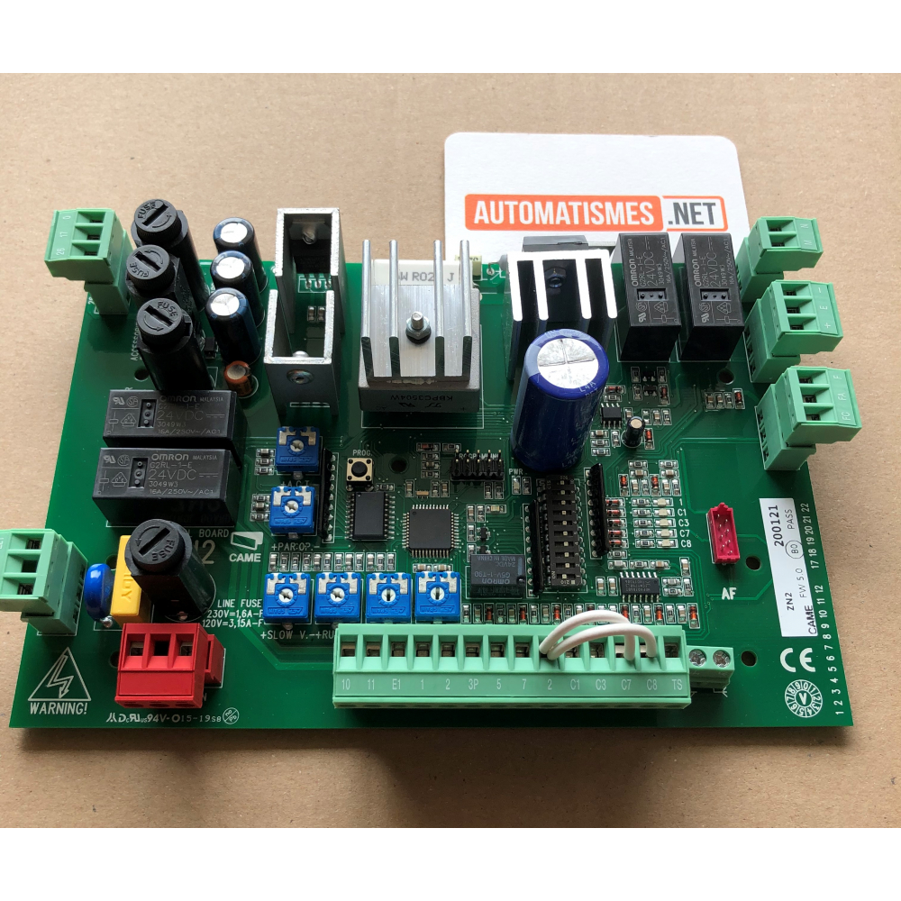 Carte électronique CAME ZN2 Carte Automatisme — free download