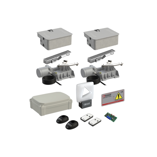 Kit ROGER TECHNOLOGY BR21 - Automatisme portail battant