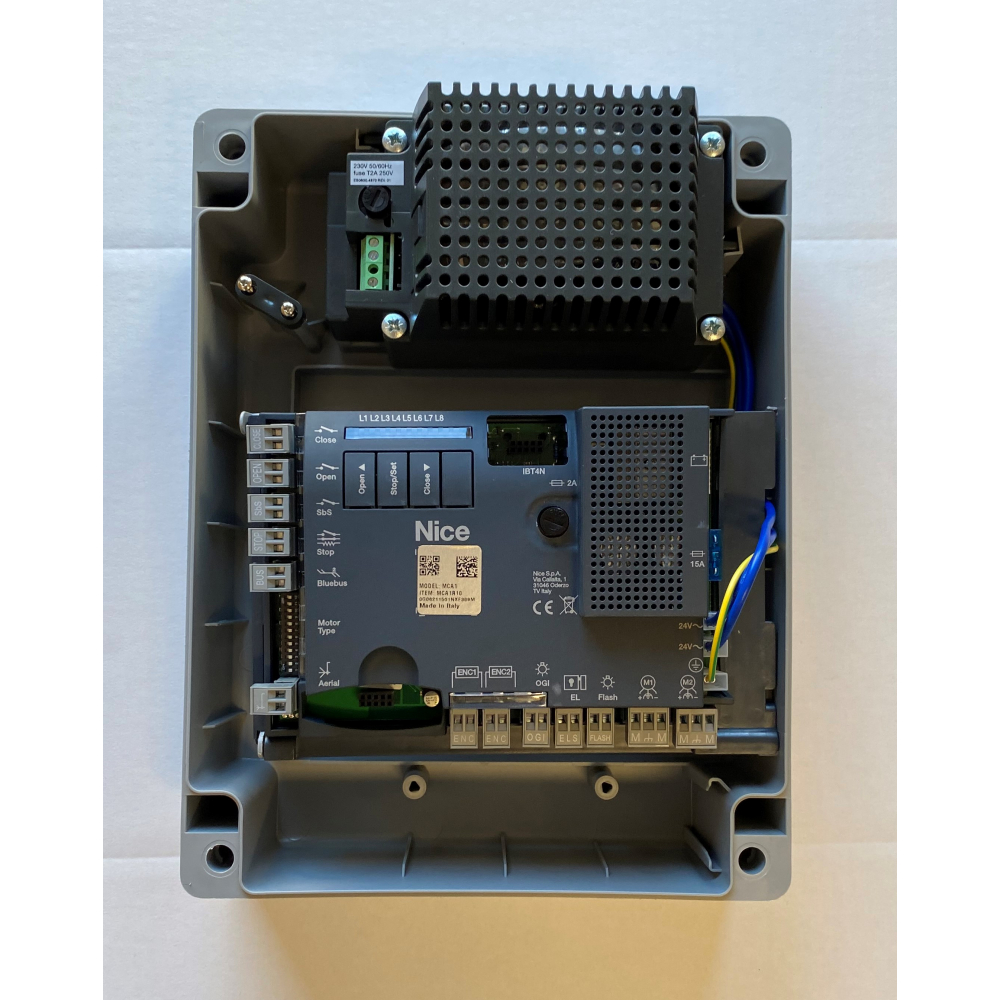 Motorisation de portail coulissant Nice Home filo 600 avec 1 batterie de secours