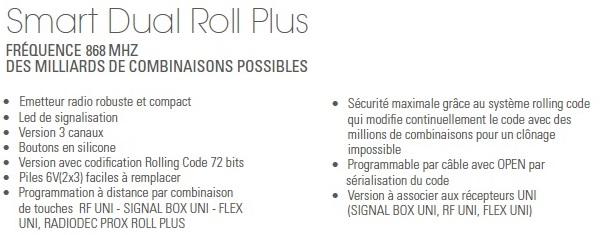 Smart Dual Roll Plus SEA réf 23110596