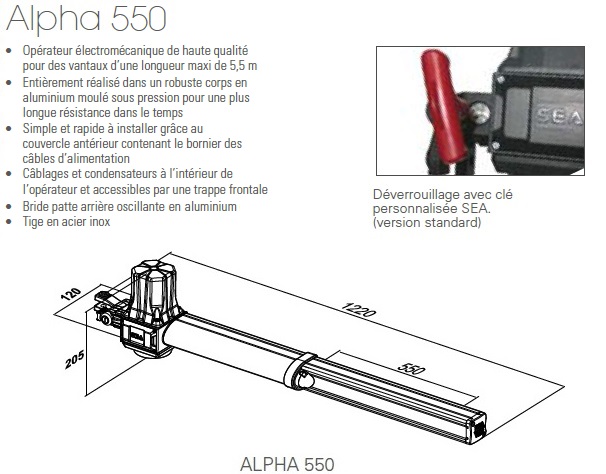 Alpha 550 SEA réf. 10955230D-1