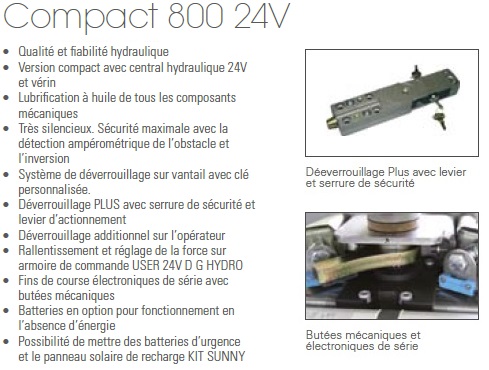 Compact 800 24v SEA réf. 12122005