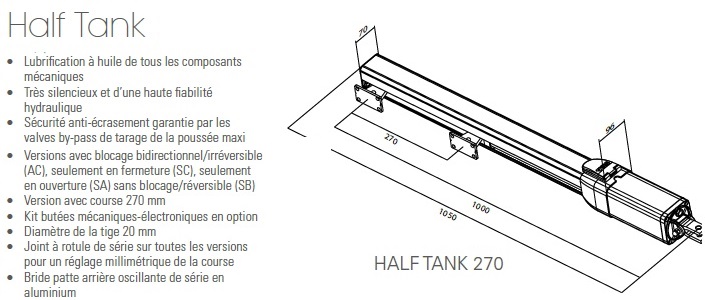 Half Tank 270 SA SEA réf. 10411011