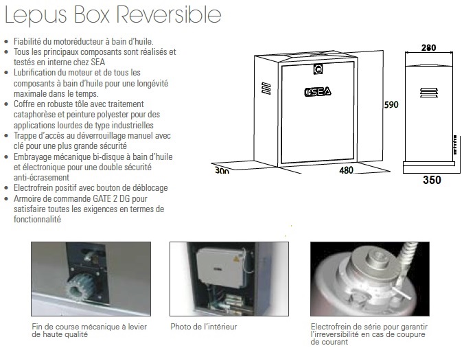 Lepus Box Reversible SEA réf. 11115125
